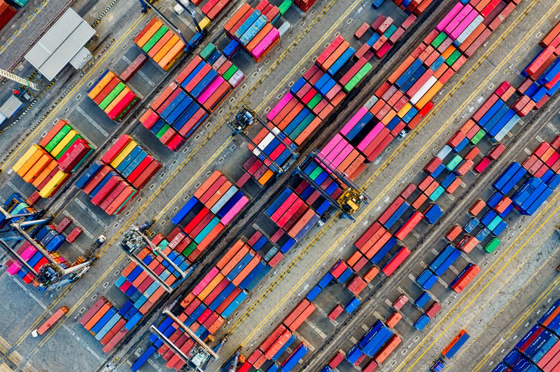 Container port — illustrative editorial image